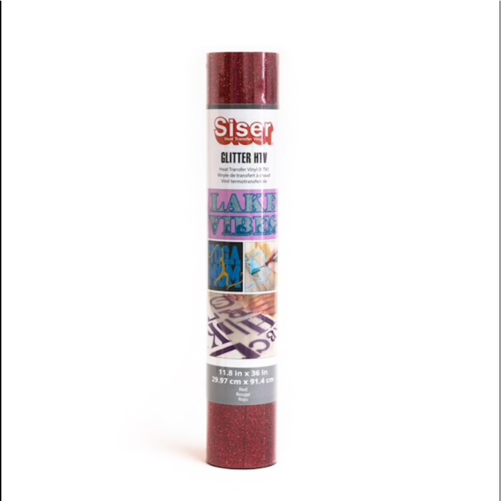 Siser® RED Glitter Heat Transfer Vinyl